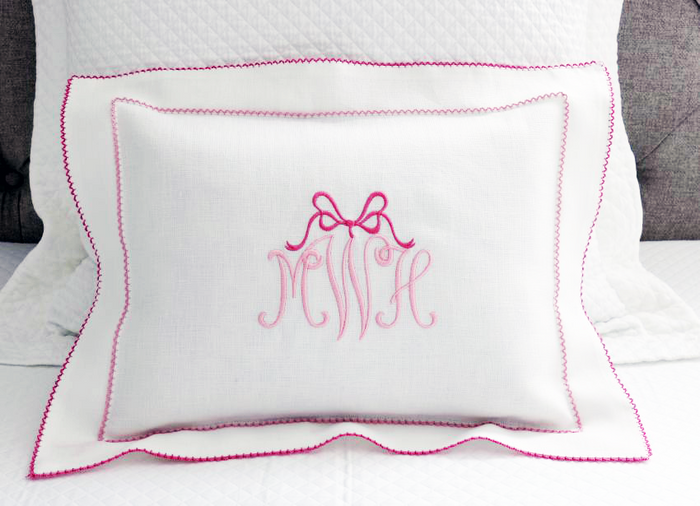 Baby Boudoir Bow Pillow