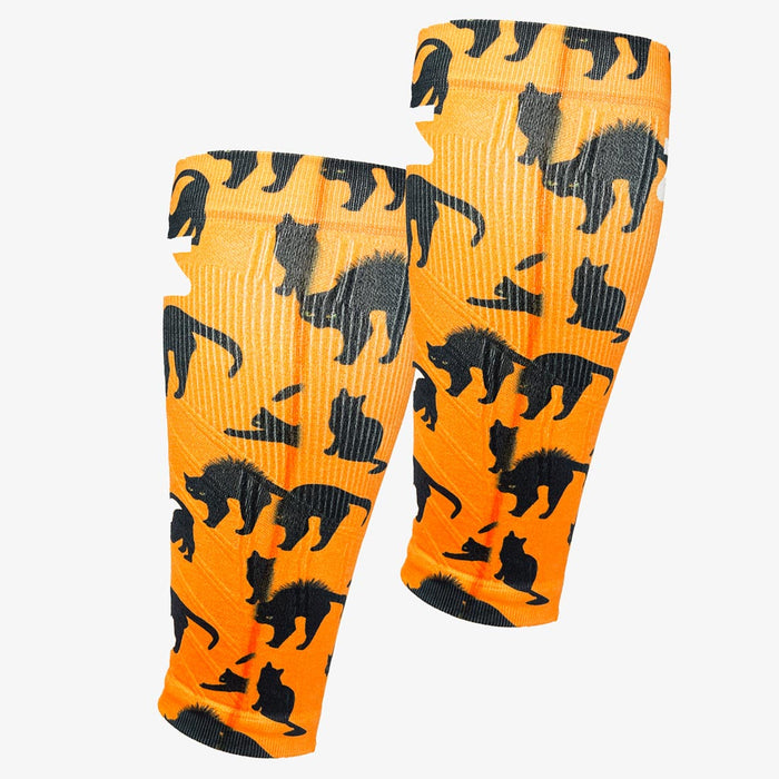 Black Cats Compression Leg SleevesLeg Sleeves - Zensah