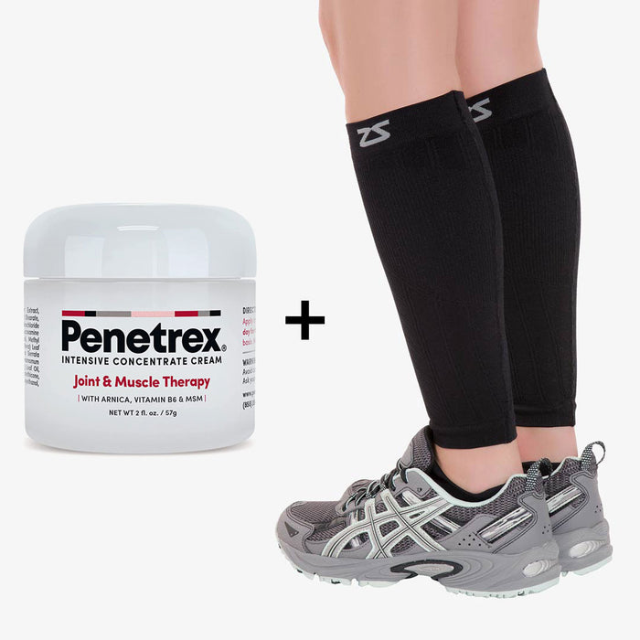 Bundle: Penetrex 2 Oz (1) & Compression Leg SleevesAccessories - Zensah
