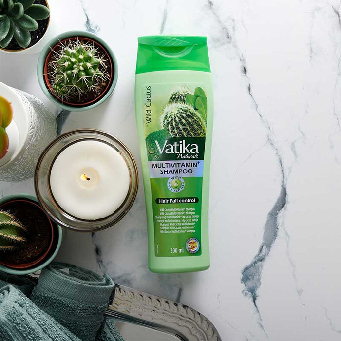Dabur Vatika Naturals Cactus Multi Vitamin+Shampoo 400ml