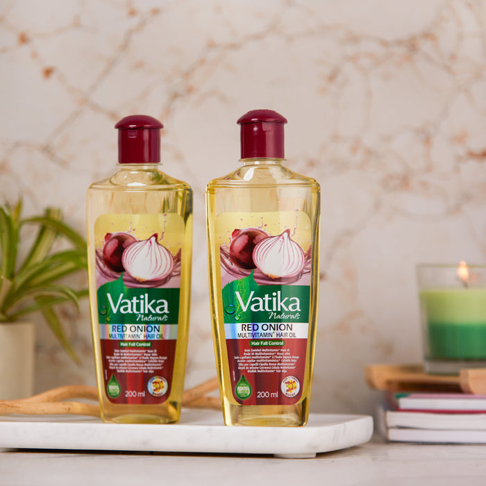 Dabur Vatika Naturals Multivitamin Enriched Red Onion Hair Oil 200ml
