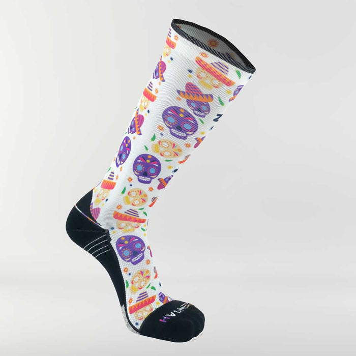 Day of the Dead Doodle Compression Socks (Knee-High)Socks - Zensah