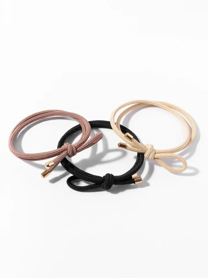 Ellie Rose Small Elastic Bows, Set of 3