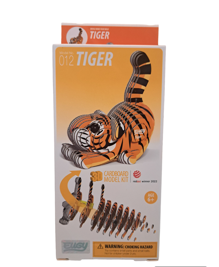 Eugy 3D Cardboard Model Kits - Tiger