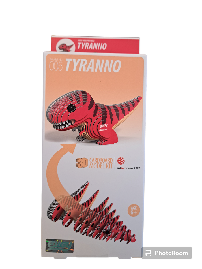 Eugy 3D Cardboard Model Kits - Tyranno