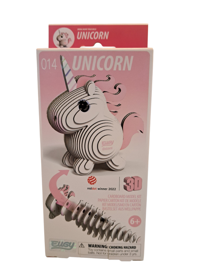 Eugy 3D Cardboard Model Kits - Unicorn