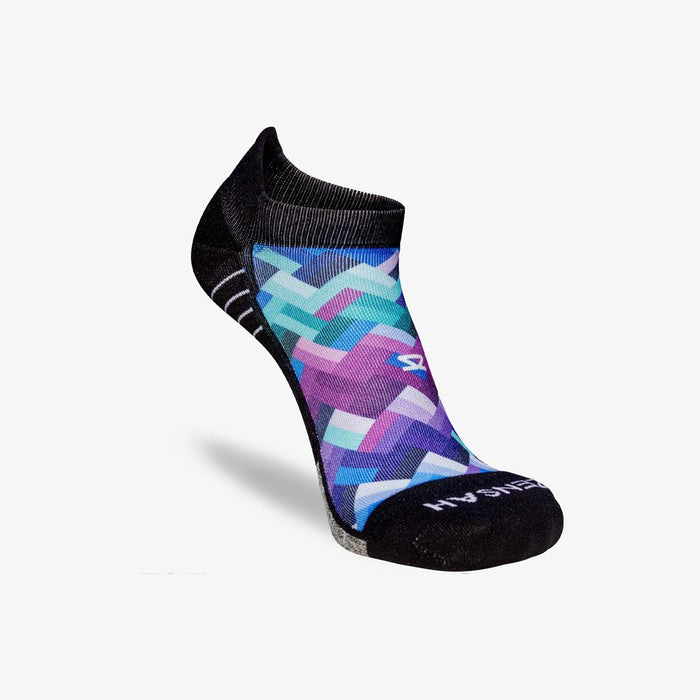 Geo Waves Socks (No-Show) - Zensah