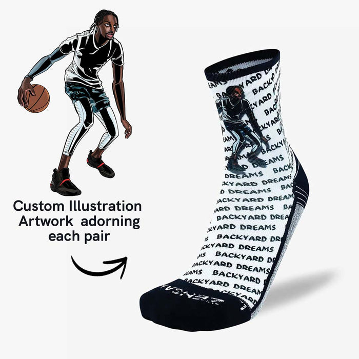 Justin Holiday Backyard Dreams Socks (Mini-Crew)Socks - Zensah