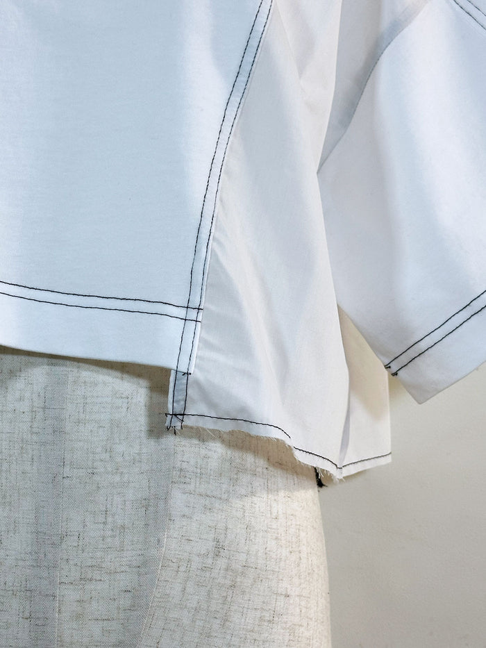 MAISONSPECIAL Docking Crash Short T-shirt