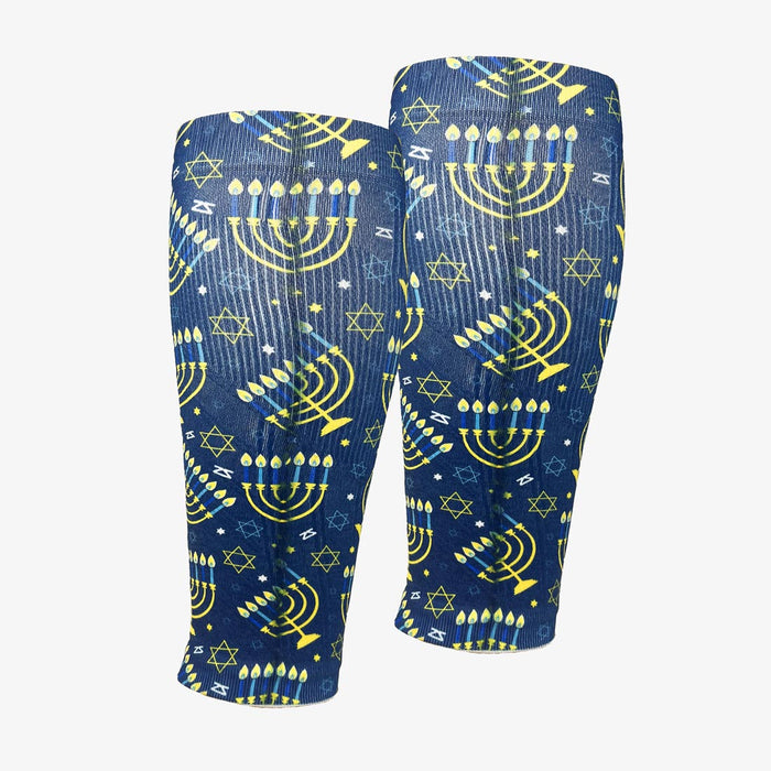 Menorahs and Stars Compression Leg SleevesLeg Sleeves - Zensah