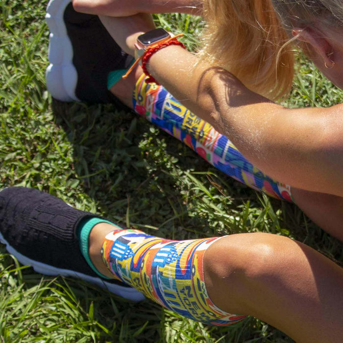 New York Blocks Compression Leg SleevesLeg Sleeves - Zensah