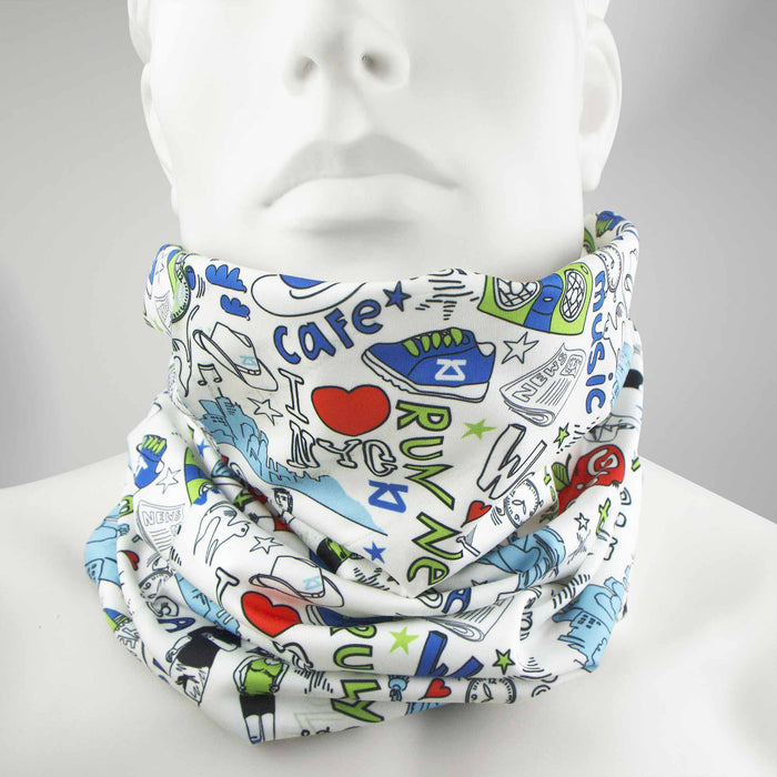 New York Doodle Multi-Use Neck Gaiter & Headwear - Zensah