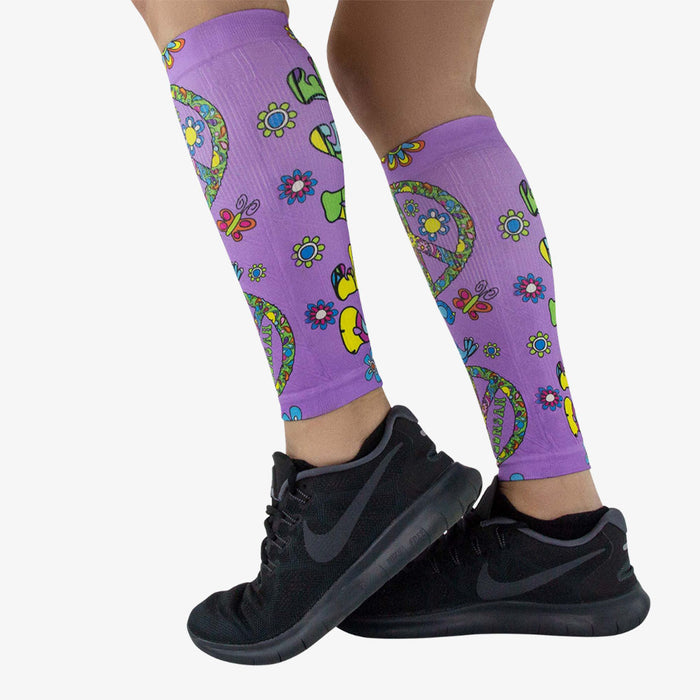 Peace Signs Compression Leg SleevesLeg Sleeves - Zensah
