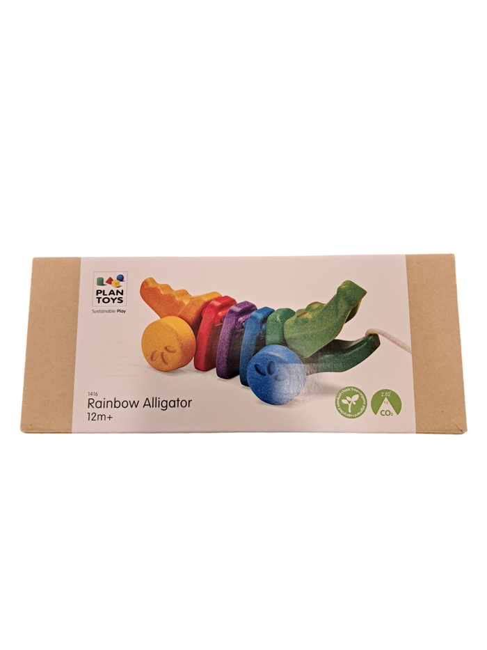 Rainbow Alligator Pull Along