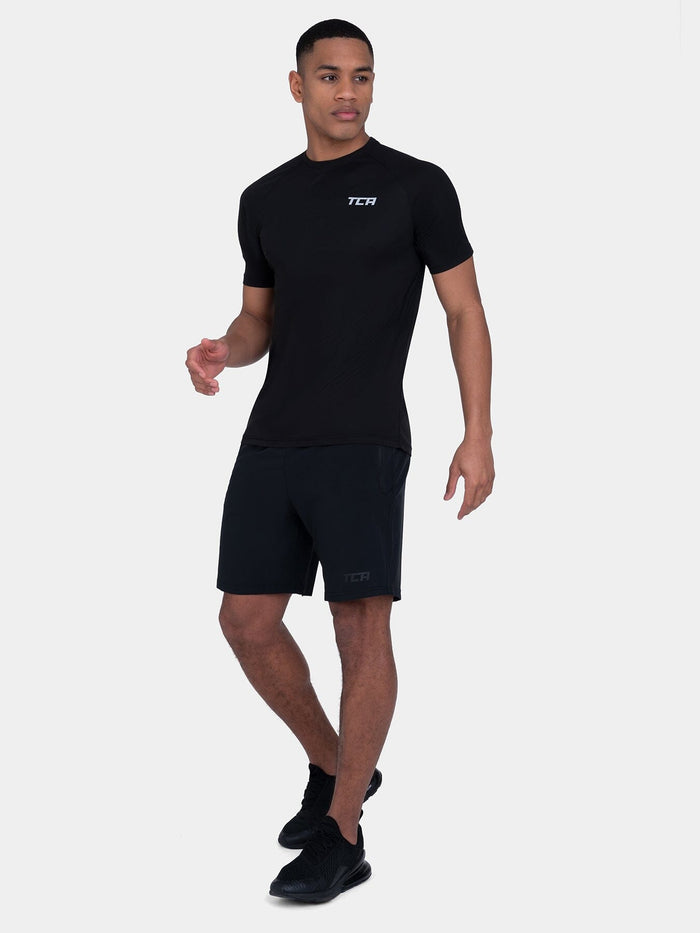 TCA Superlight MenÍs Dry Fit Gym Shirts _ Lightweight Breathable Workout T-Shirts for Running, Training, Fitness & Sports