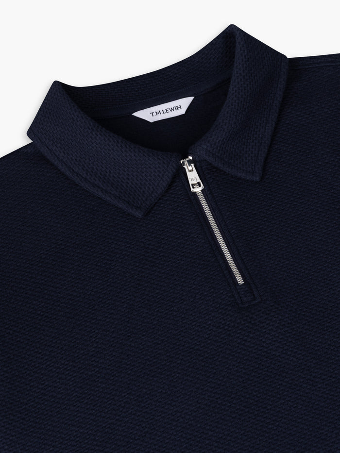 The Long Sleeve Waffle Polo