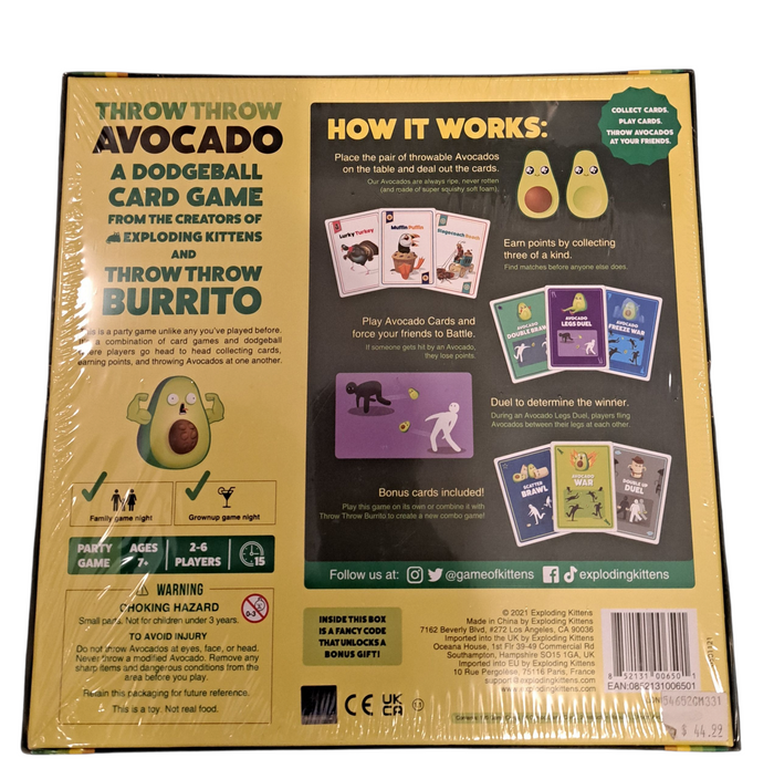 Throw Throw Avocado