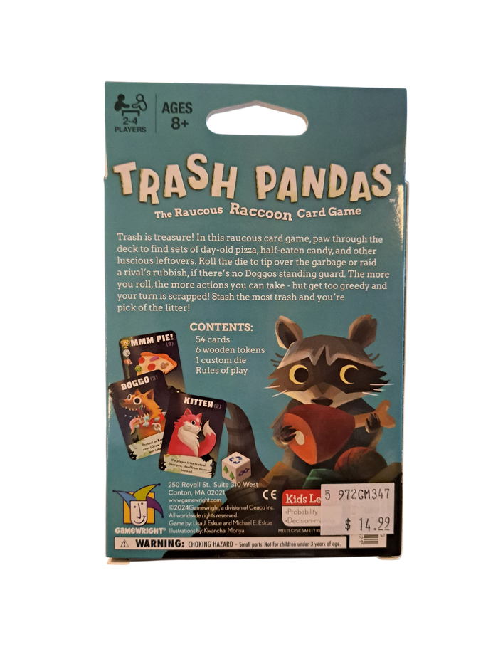 Trash Pandas, The Raucous Raccoon Card Game