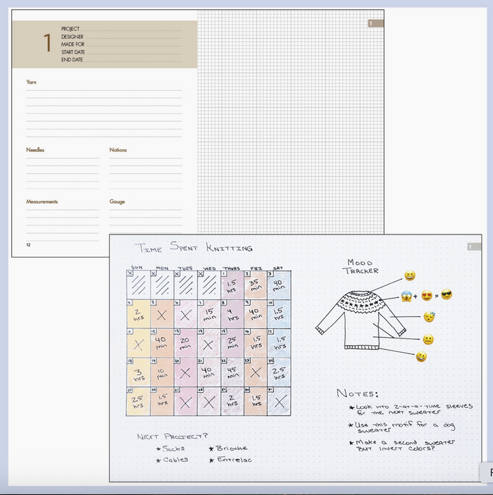 Vogue Knitting Project Journal