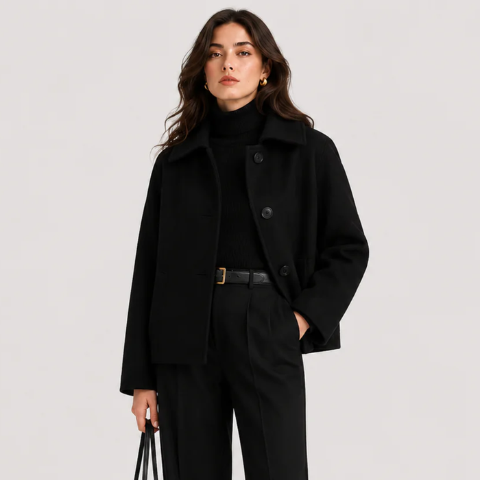 Women's Button Front Jacket UK – Relaxed Fit Timeless | The Zephyrine | Huna