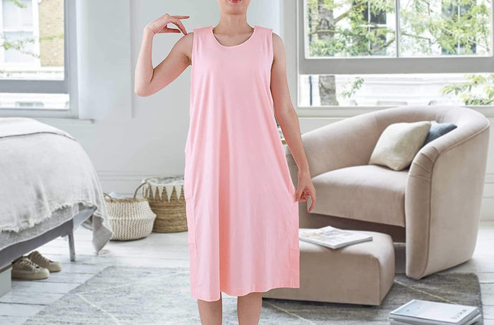 Women's Cotton Hospital Gown – Post-Surgery Robe