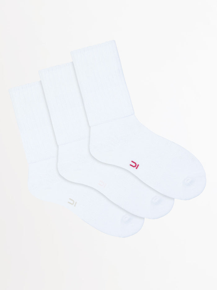 Women's Sports Slouch Crew Socks 3 Pack