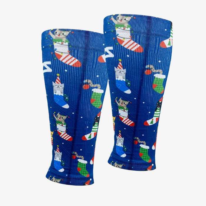 Xmas Cats Compression Leg SleevesLeg Sleeves - Zensah