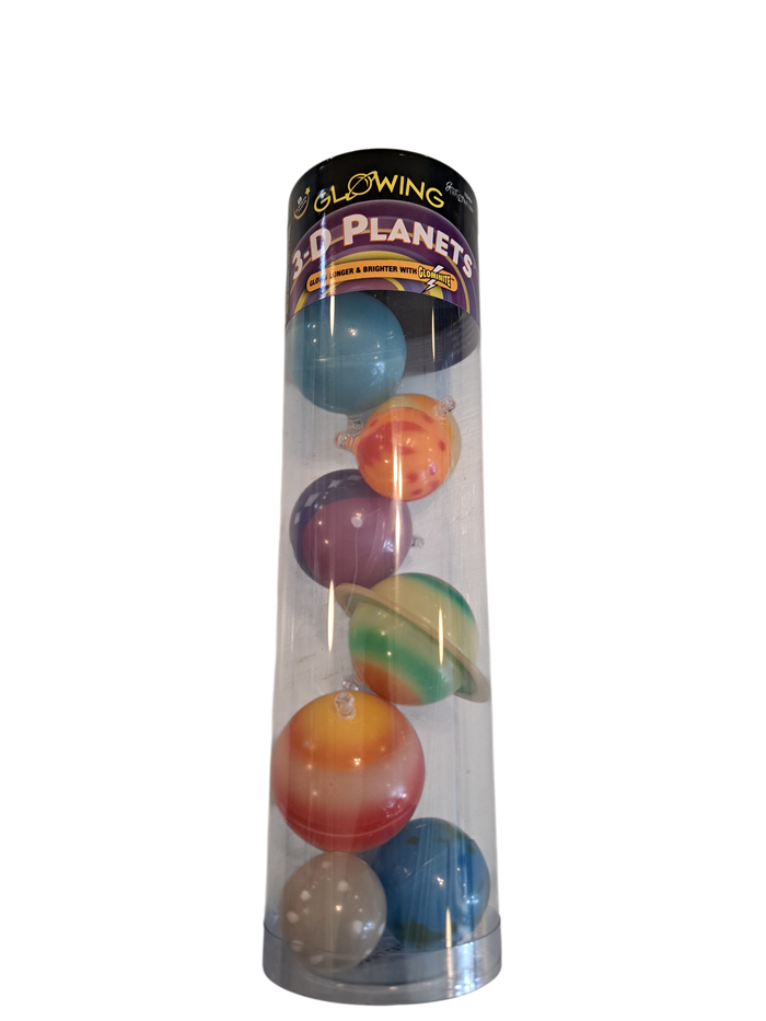 3-D Glowing Planets