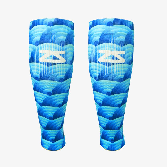 Abstract Wavebows Compression Leg SleevesLeg Sleeves - Zensah