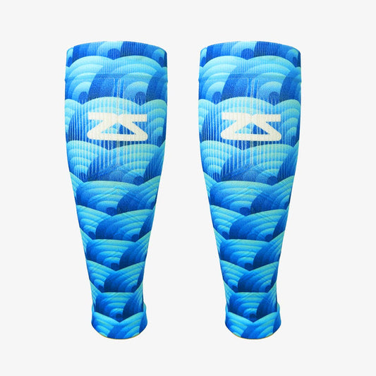 Abstract Wavebows Compression Leg SleevesLeg Sleeves - Zensah