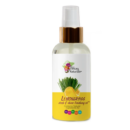 Alikay Naturals LEMONGRASS SLEEK AND SHINE FINISHING OIL 4 OZ