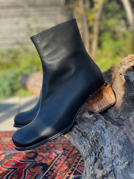 ALM. ADELA LEATHER BOOTS