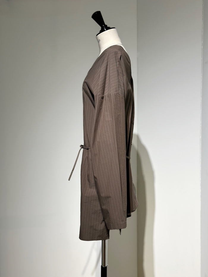 AMOMENTO STRIPE SHIRTS DRESS