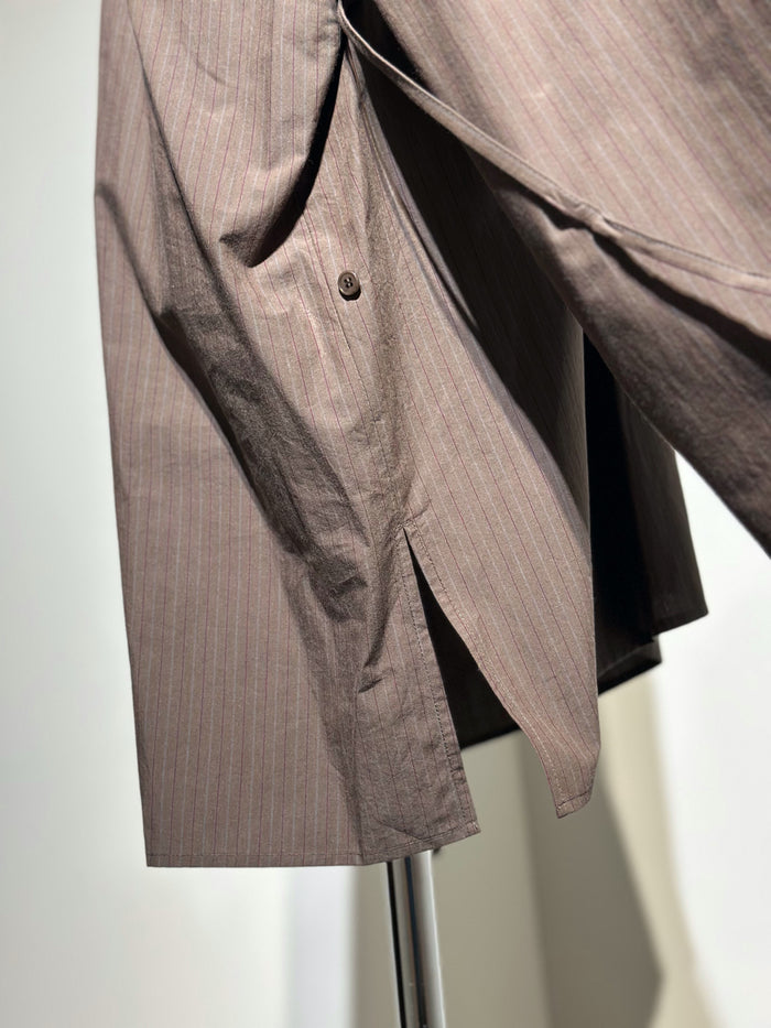 AMOMENTO STRIPE SHIRTS DRESS