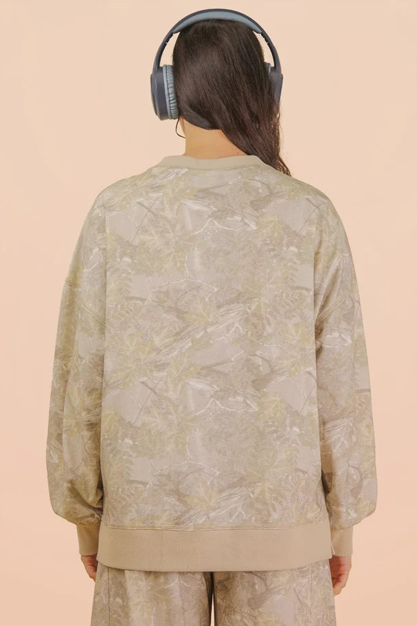 Ashley Camo Oversized Sweatshirt