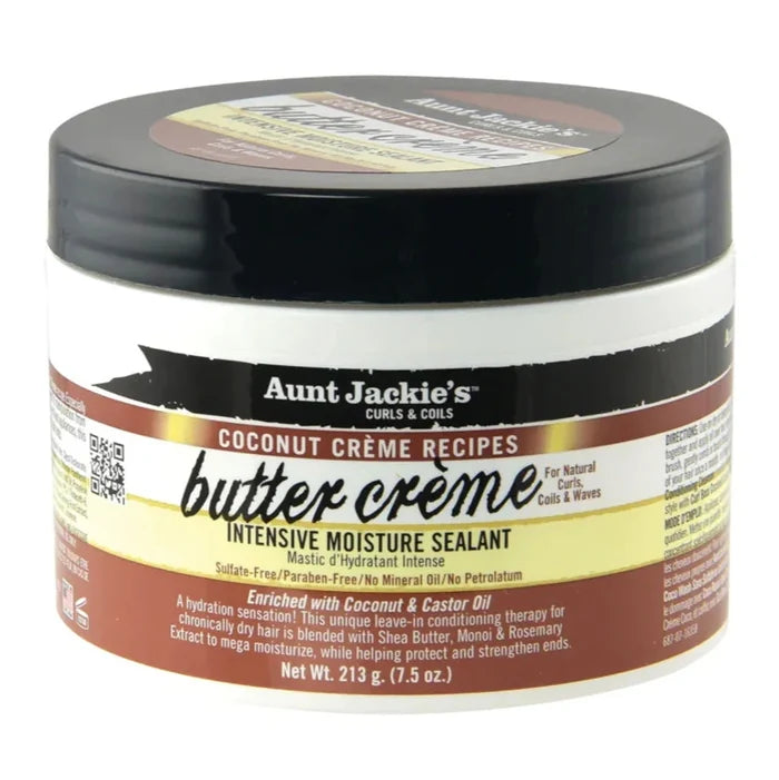 Aunt Jackie's Coconut Créme Recipes Butter Créme Intensive Moisture Sealant 7.5oz