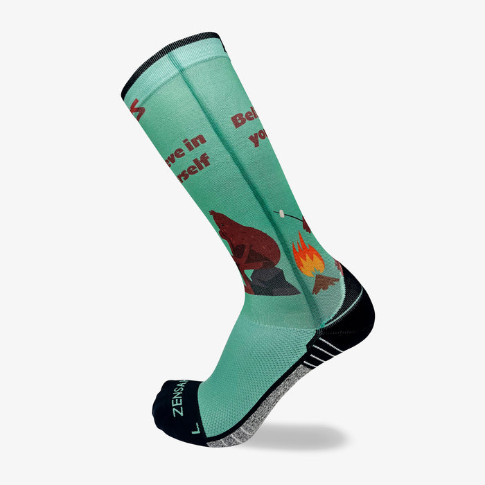 Bigfoot Believe in Yourself Compression Socks (Knee-High)
