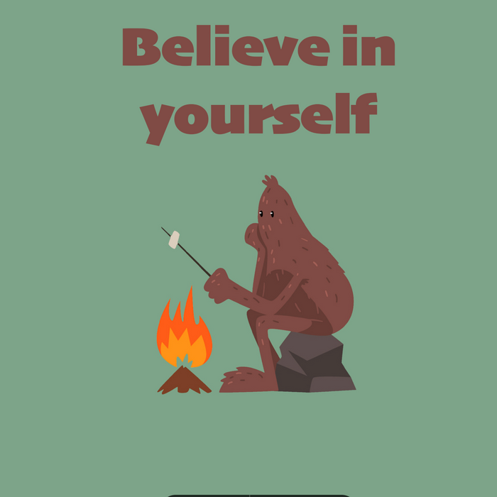 Bigfoot Believe in Yourself Compression Socks (Knee-High)