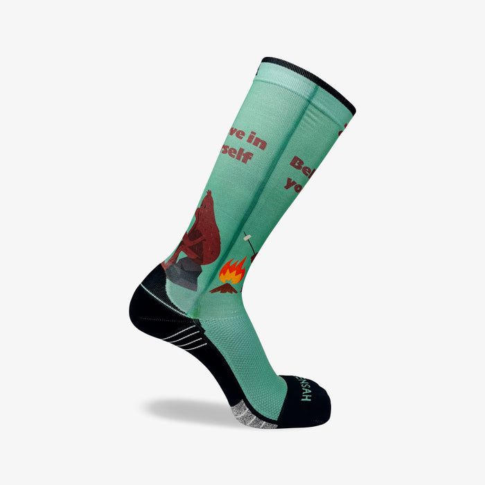 Bigfoot Believe in Yourself Compression Socks (Knee-High)
