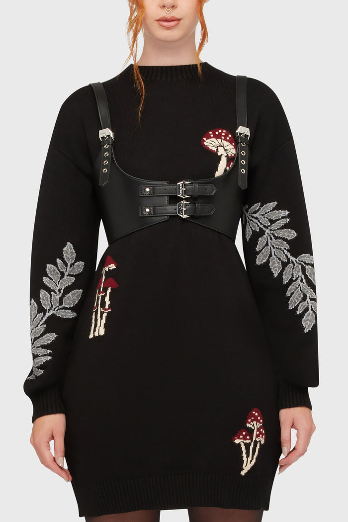 Bitter Morelle Sweater Dress