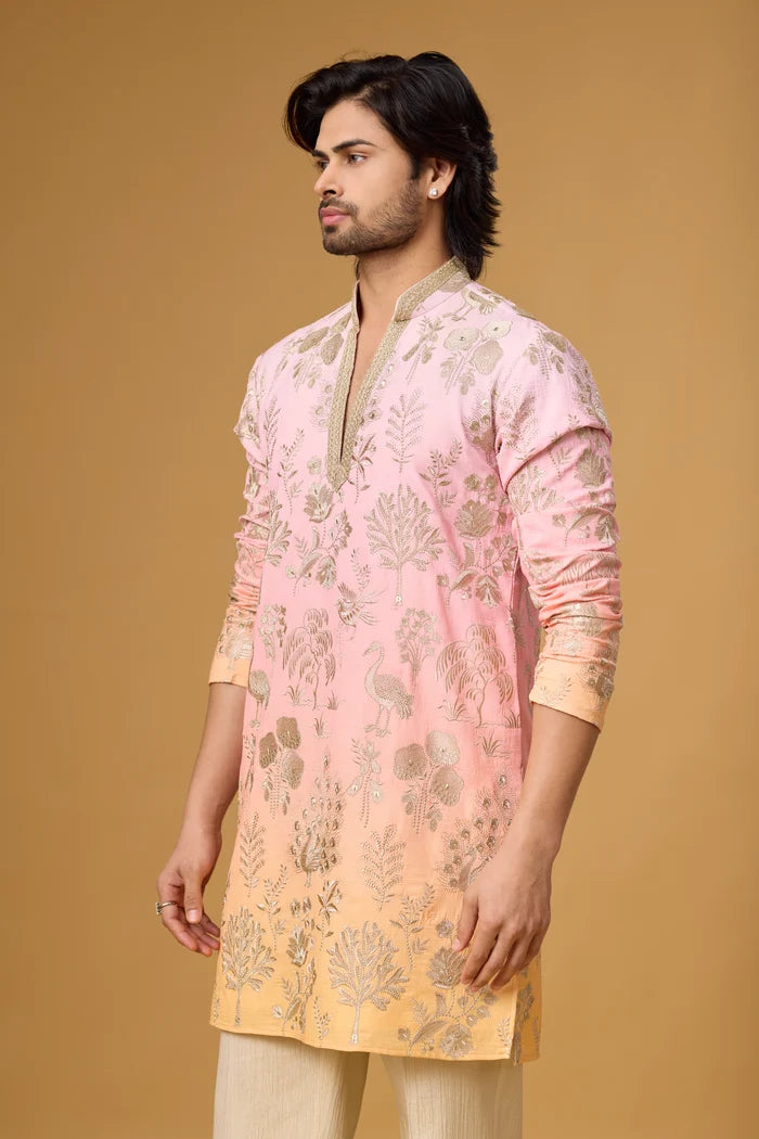 Buy Blush Bloom Kurta Set for Men Online India | Mahavir NX