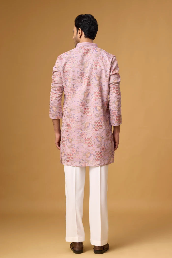 Affordable Floral Brocade Kurta Set – Festive Ethnic Wear | Mahavir NX