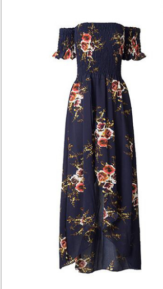 Boho women Off shoulder beach summer dresses