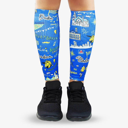 Boston Doodle 2.0 Compression Leg SleevesLeg Sleeves - Zensah
