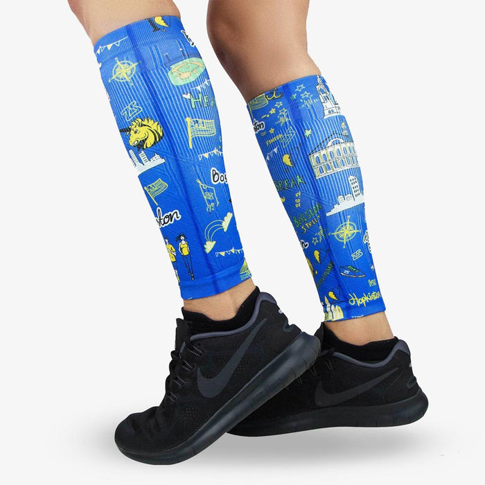 Boston Doodle 2.0 Compression Leg SleevesLeg Sleeves - Zensah