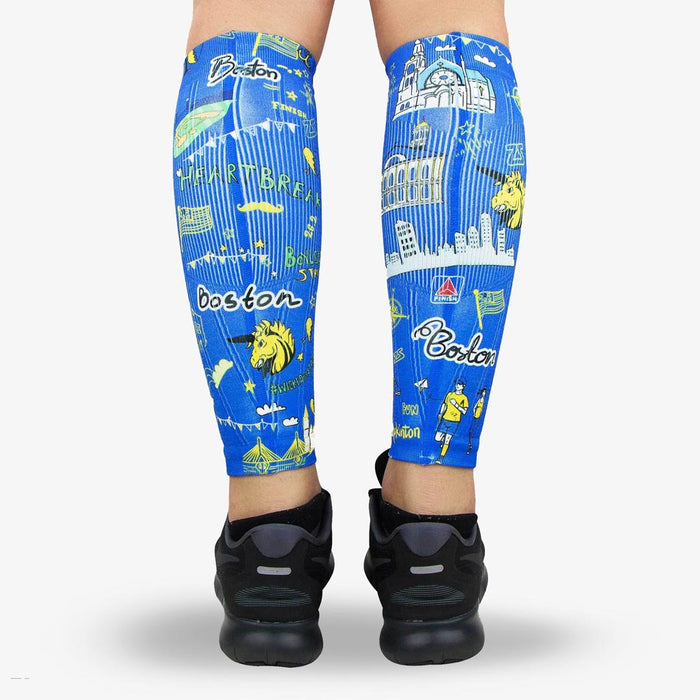 Boston Doodle 2.0 Compression Leg SleevesLeg Sleeves - Zensah