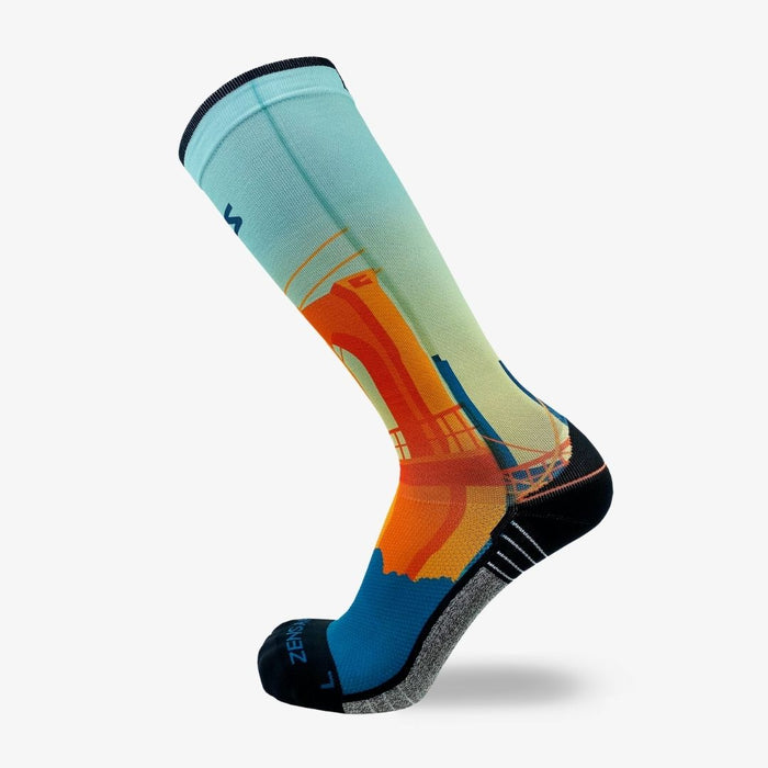 Brooklyn Postcard Compression Socks (Knee-High)Socks - Zensah