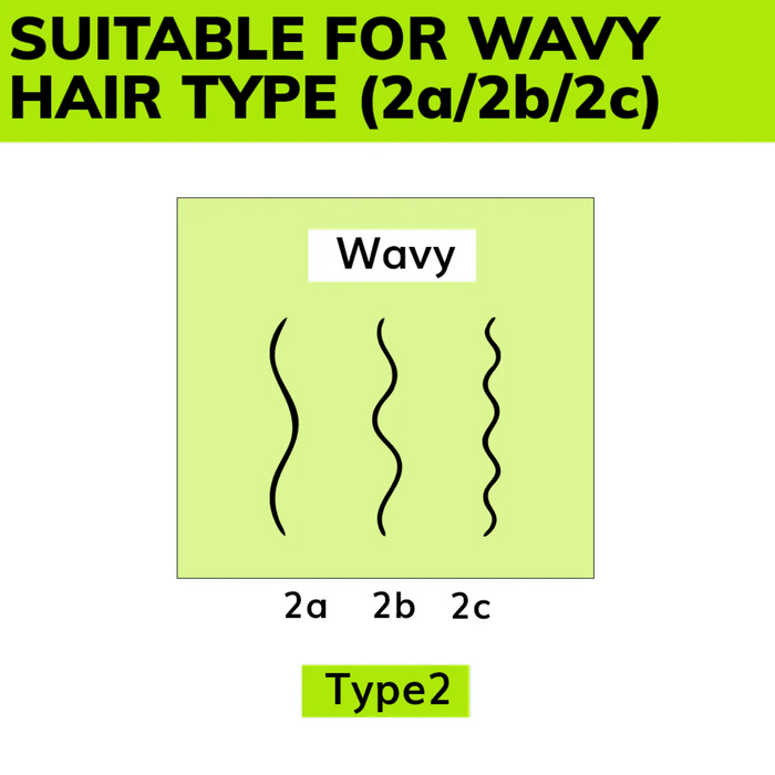 BSSET Wavy Curl Cream 300ml for curl pattern 2a 2b 2c