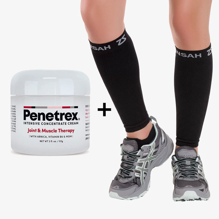 Bundle: Penetrex 2 Oz (1) & Compression Leg SleevesAccessories - Zensah