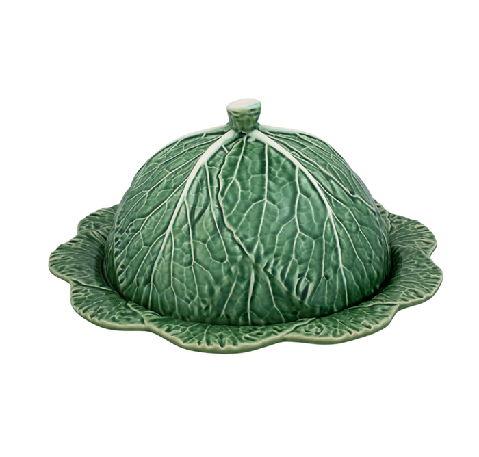 Cabbage Cheese Tray by Bordallo Pinheiro